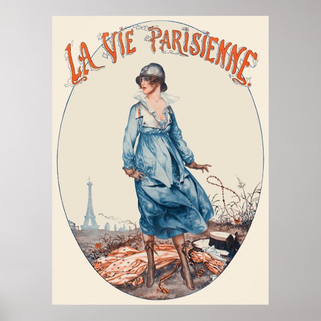 Póster La Vie Parisienne-Lutetia Juin MCMXVIII (Frente)