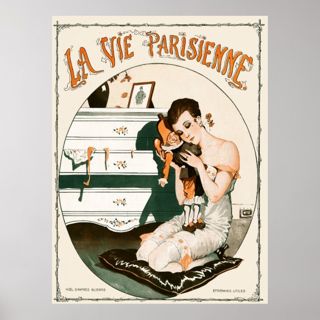 Póster La Vie Parisienne - Noël D'Après Guerre, Étrennes (Frente)