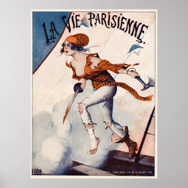 Póster La Vie Parisienne - ¡Ohe Les Pirates!, 1917 (Frente)