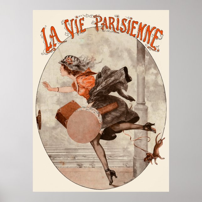 Póster La Vie Parisienne - Partir, c'est... courir un peu (Frente)