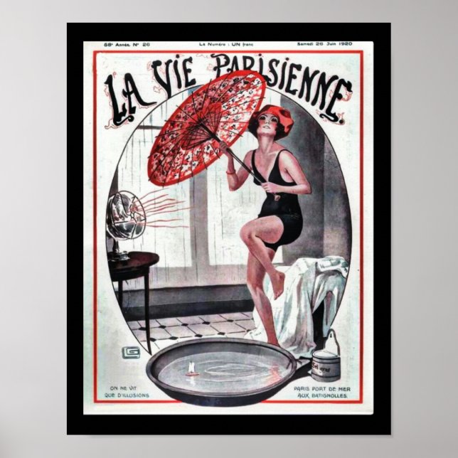 Póster La Vie Parisienne Poster Deco de los años 20 (Frente)