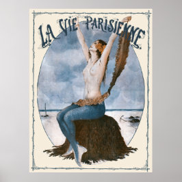 Póster La Vie Parisienne - Sur La Plage de Deauville, Le