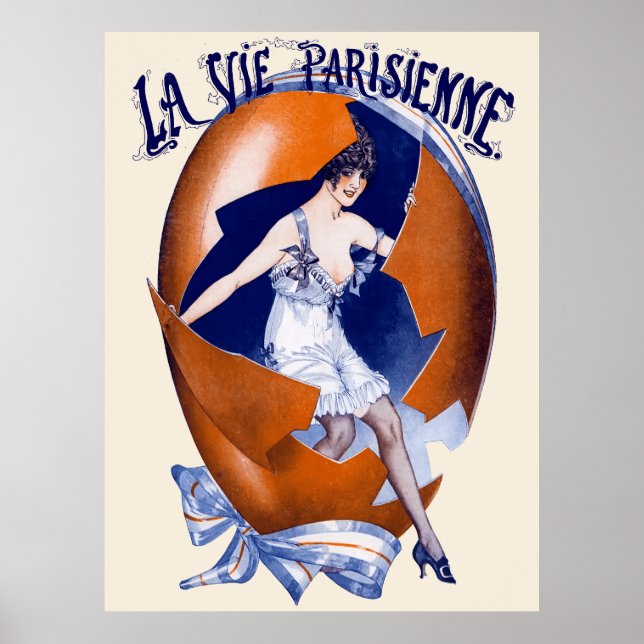 Póster La Vie Parisienne - Un Cadeau des Cloches