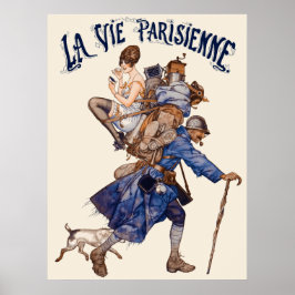 Póster La Vie Parisienne - Un débrouillard ou...le sac à