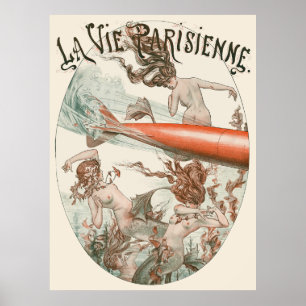 Póster La Vie Parisienne - Une torpille à Trouville-sous-