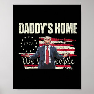 Póster La vieja bandera de Estados Unidos Trump 2025 Dadd
