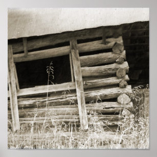 Póster La vieja cabina de registro