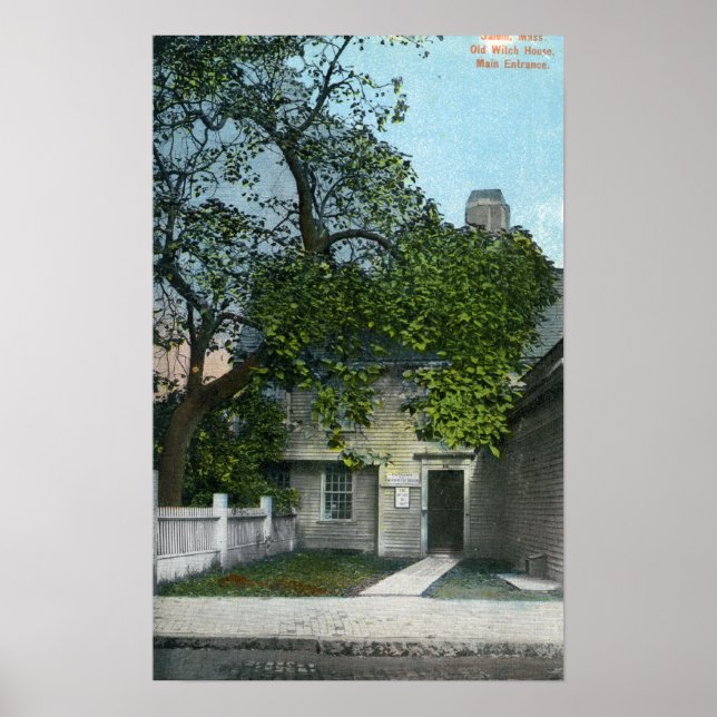 Póster La vieja casa de brujas, entrada principal (Frente)