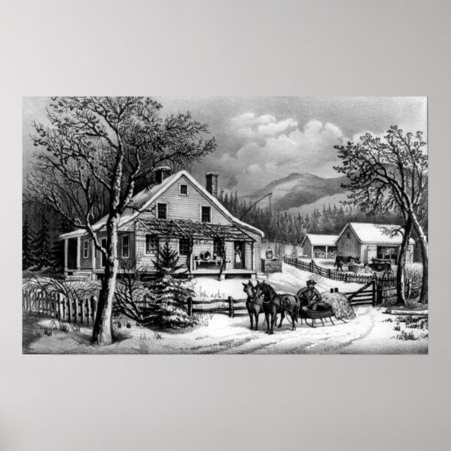 Póster La vieja casa de campo - 1872 (Frente)