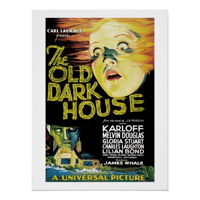 Póster La vieja casa oscura (1932) (Anverso)
