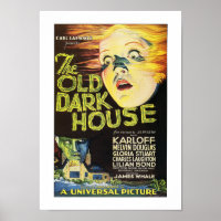 La vieja casa oscura - afiche de la época de 1932