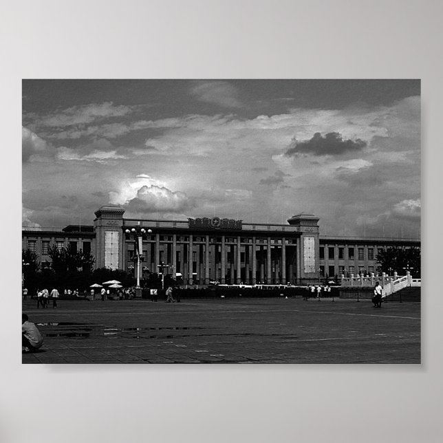 Póster La vieja China Pekin el Museo Nacional de China (Frente)