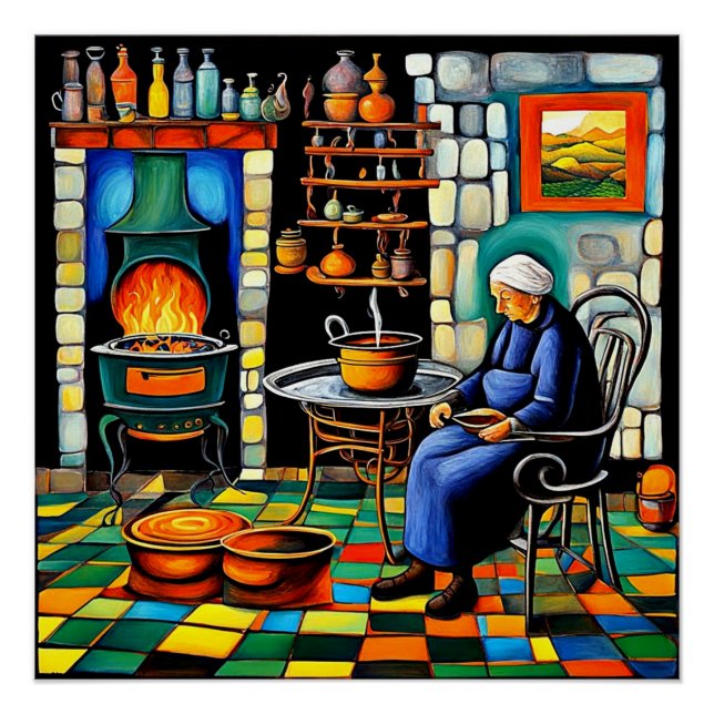 Póster La vieja cocina (Anverso)