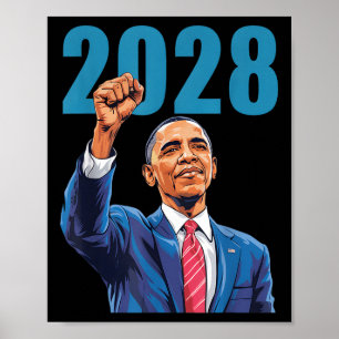 Póster La vieja elección patriótica política de Obama 202
