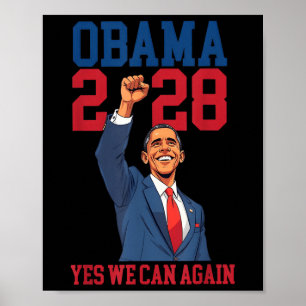 Póster La vieja elección patriótica política de Obama 202