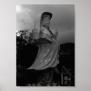 Póster La vieja estatua de Hong Kong repugna la bahía de 