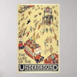 Póster La vieja Londres, el encanto del Poster subterráne
