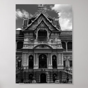 Póster La vieja Tailandia Bangkok El Grupo Chakri