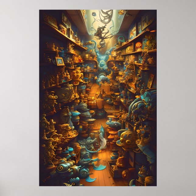 Póster La vieja tienda de juguetes para todos (Frente)