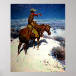 Póster La vigilia solitaria de William Herbert Dunton c 1