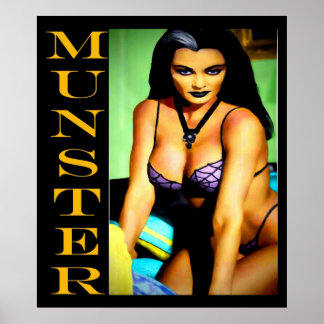 PÓSTER LA VINTAG DE MONSTERS SEXY LILY MUNSTER