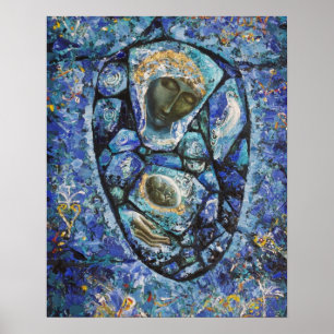 Póster "La Virgen Azul"