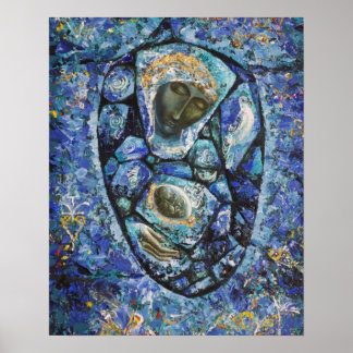 Póster "La Virgen Azul"