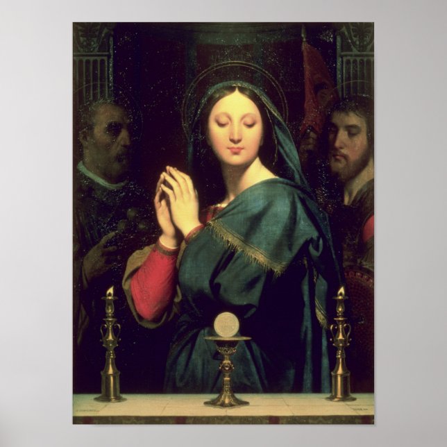 Póster La Virgen con el Anfitrión, 1841 (Frente)