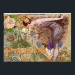 Póster La virgen de flapper de París Lady Peacock<br><div class="desc">Este collage de parís flapper muestra a una señora flapper de principios de los años 1900,  ¡y París está por todas partes!</div>