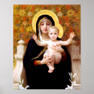 Póster La Virgen de los Lilies (La Vierge au Lys)