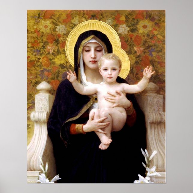 Póster La Virgen de los Lilies (La Vierge au Lys) (Frente)