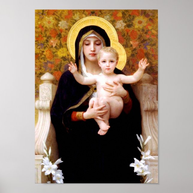 Póster La Virgen de los Lilies (La Vierge au Lys) (Frente)