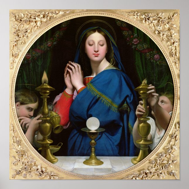 Póster La Virgen del Anfitrión, 1854 (Frente)