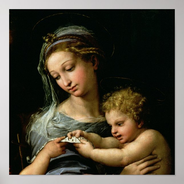 Póster La Virgen del Rosa, c.1518 (Frente)