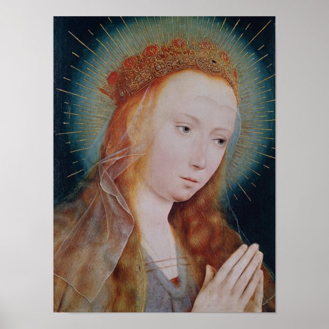 Póster La Virgen en la oración (Frente)