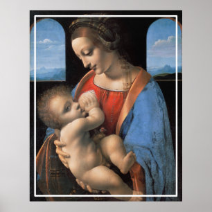 Póster La Virgen María Amamantando al Niño Cristo-324