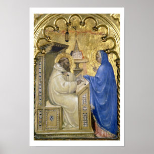 Póster La Virgen que aparece a St Bernard, detalle de a