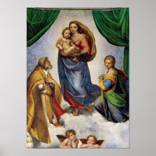 Póster La Virgen   Raphael