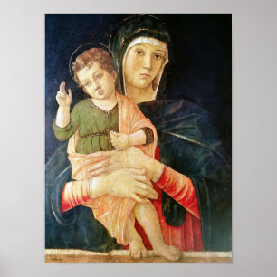 Póster La Virgen y el Niño Bendiciendo, 1460-70