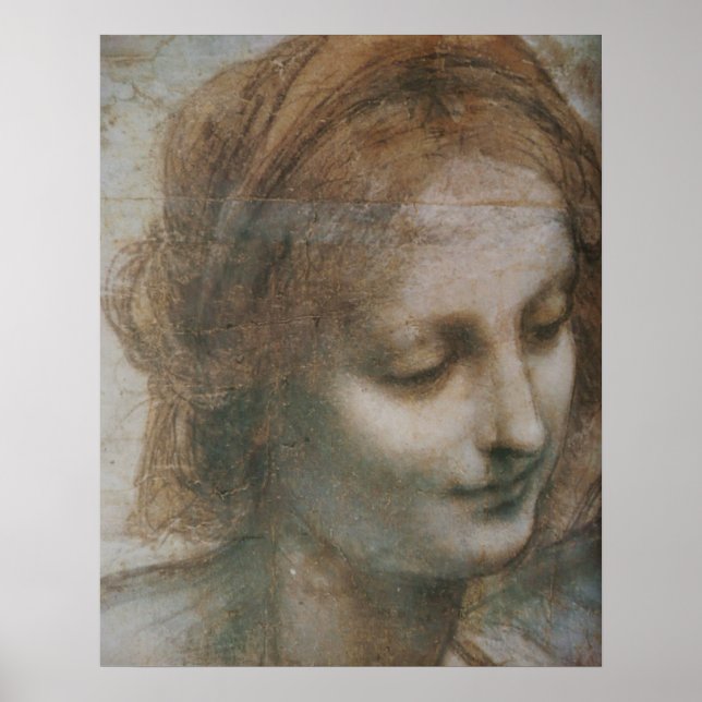 Póster La Virgen y el Niño con Santa Ana y San Juan (Frente)