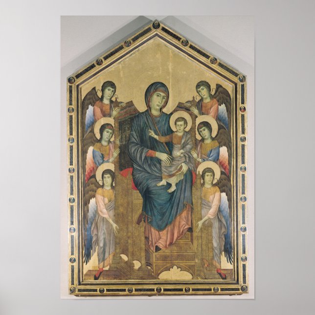 Póster La Virgen y el Niño en Majestad (Frente)