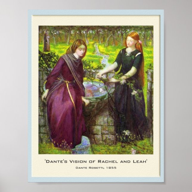 Póster La visión de Dante de Rachel y Leah (Frente)