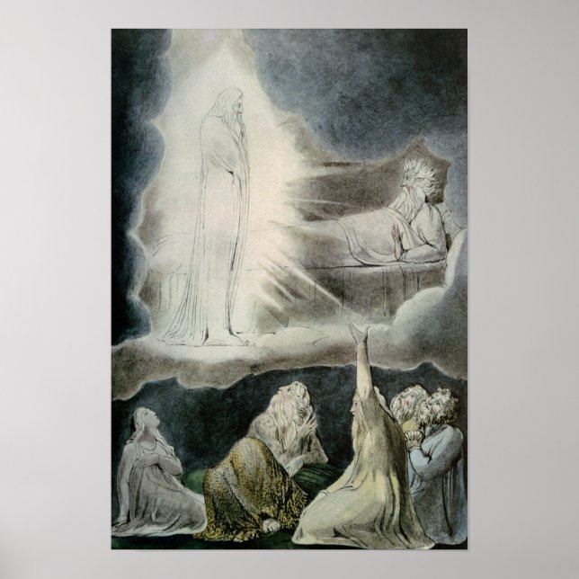 Póster La visión de Eliphaz, 1825 (Frente)