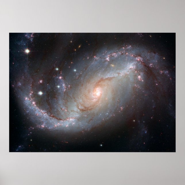 Póster La visión de Hubble de la galaxia espiral barrida  (Frente)