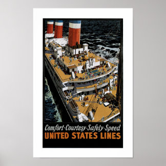 Póster La visión de la línea Leviatán de Estados Unidos