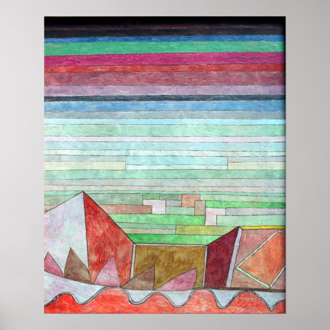 Póster La visión de Paul Klee sobre el país fértil (Frente)