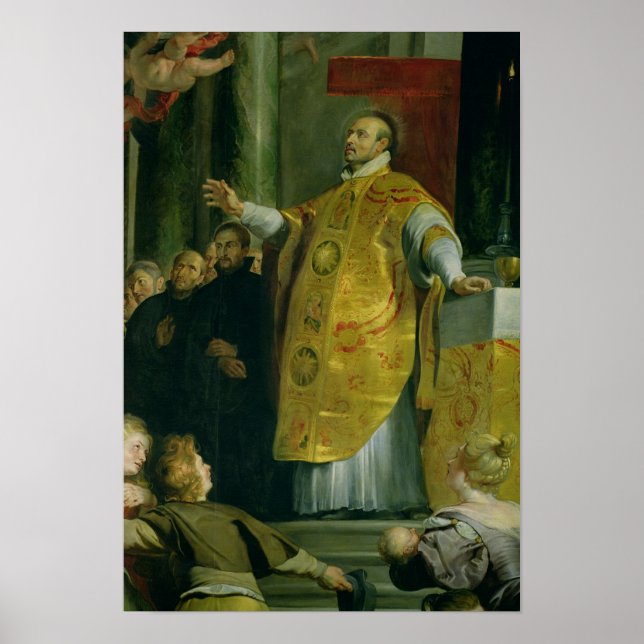 Póster La visión de San Ignacio de Loyola (Frente)