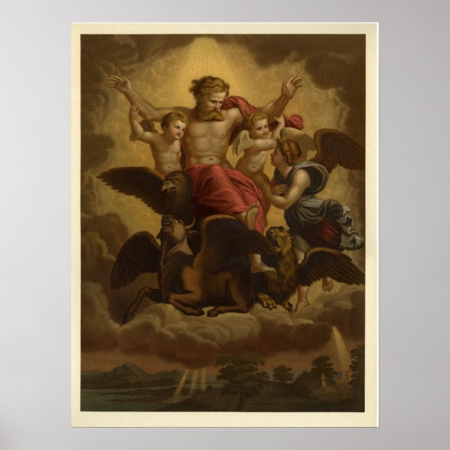 Póster La visión del profeta Ezequiel (Frente)