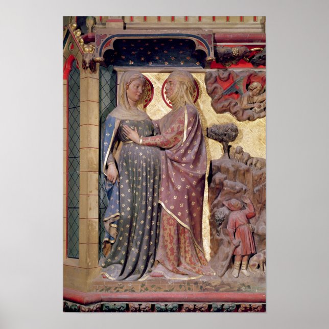 Póster La visita, 1340-51 (Frente)
