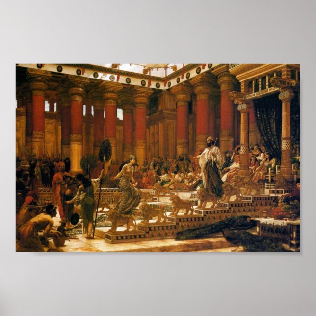 Póster La Visita De La Reina De Saba Al Rey Salomón (Frente)